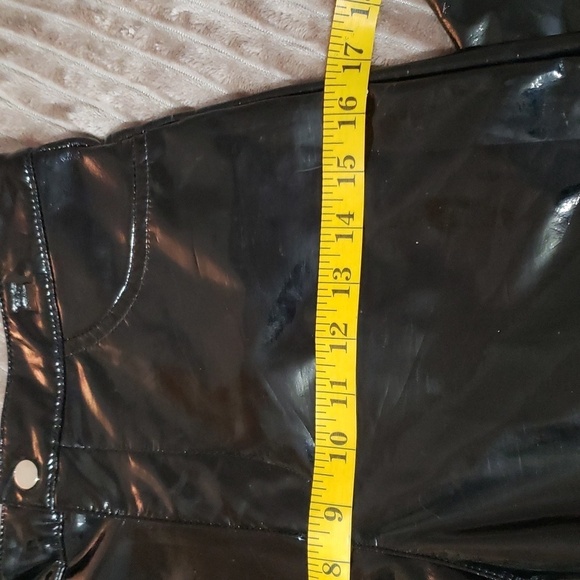 Missguided Fun, 100% Polyurethane, Black, Shiny Pants. Size 4  NWOT - Picture 8 of 13